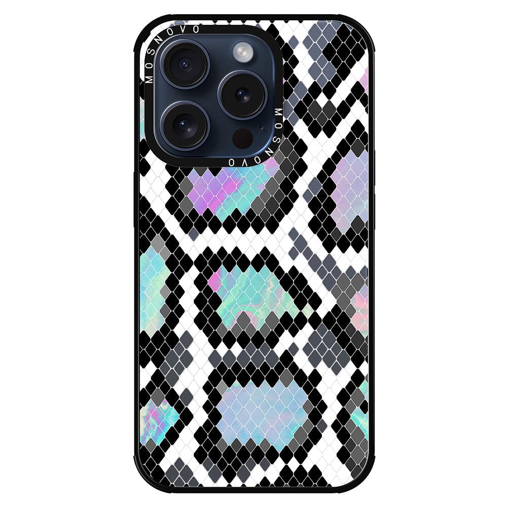 Aurora Snake Print Phone Case - iPhone 15 Pro Case - MOSNOVO