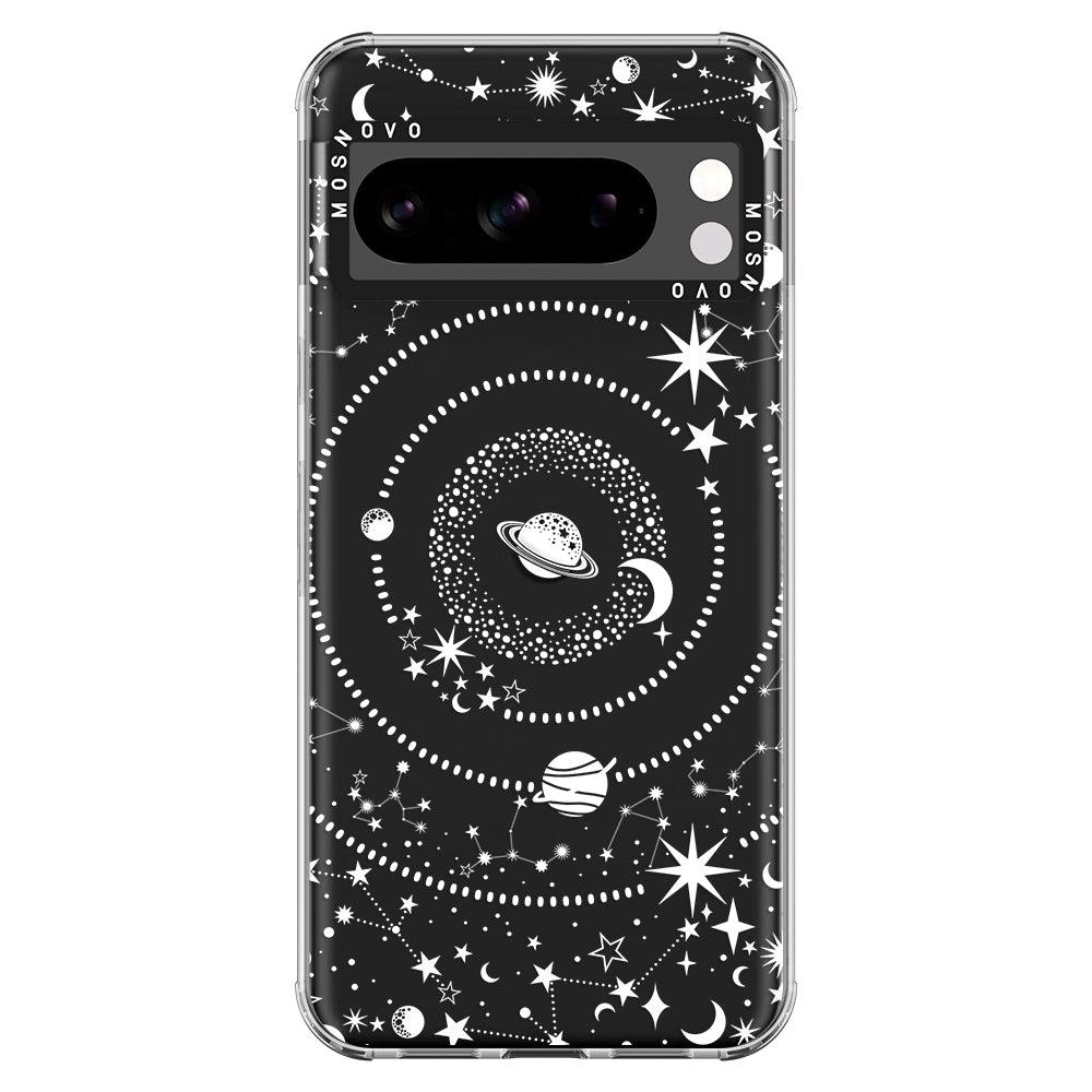 White Galaxy Phone Case - Google Pixel 8 Pro Case - MOSNOVO