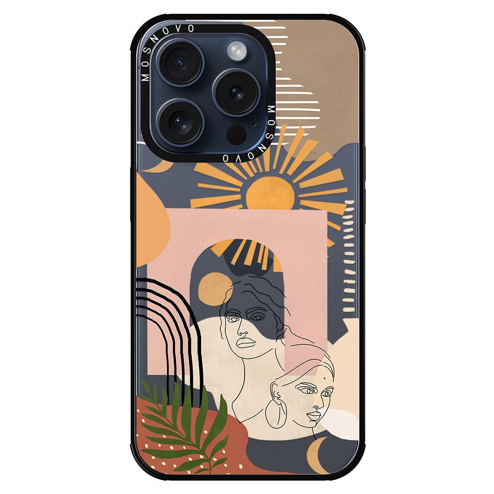 Modern Collage Art Phone Case - iPhone 15 Pro Case - MOSNOVO