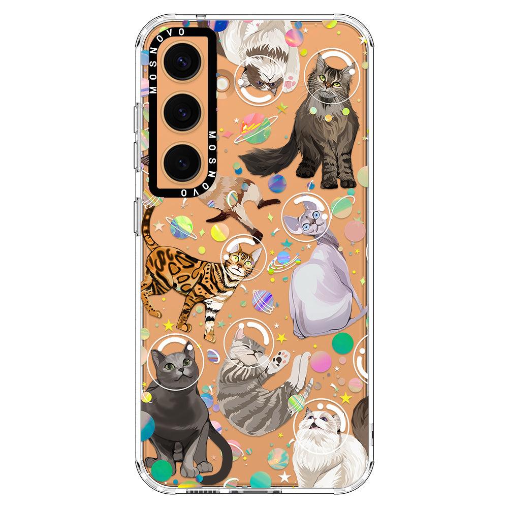 Space Cat Phone Case - Samsung Galaxy S24 Plus Case - MOSNOVO