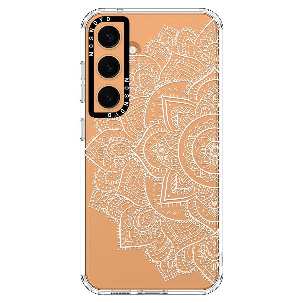 Half Mandala Phone Case - Samsung Galaxy S24 Plus Case - MOSNOVO