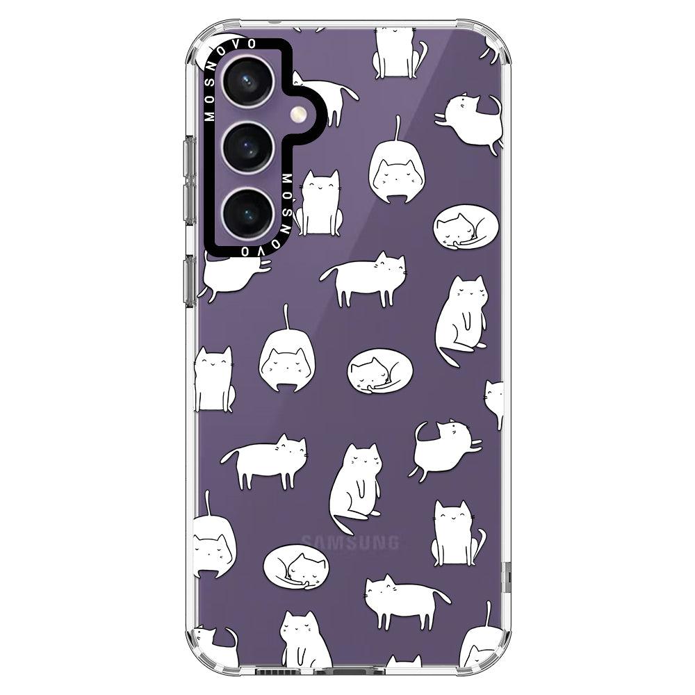 Kawaii Cat Phone Case - Samsung Galaxy S23 FE Case