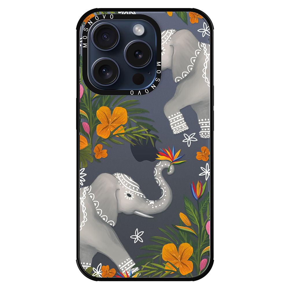 Elephant Phone Case - iPhone 15 Pro Case - MOSNOVO