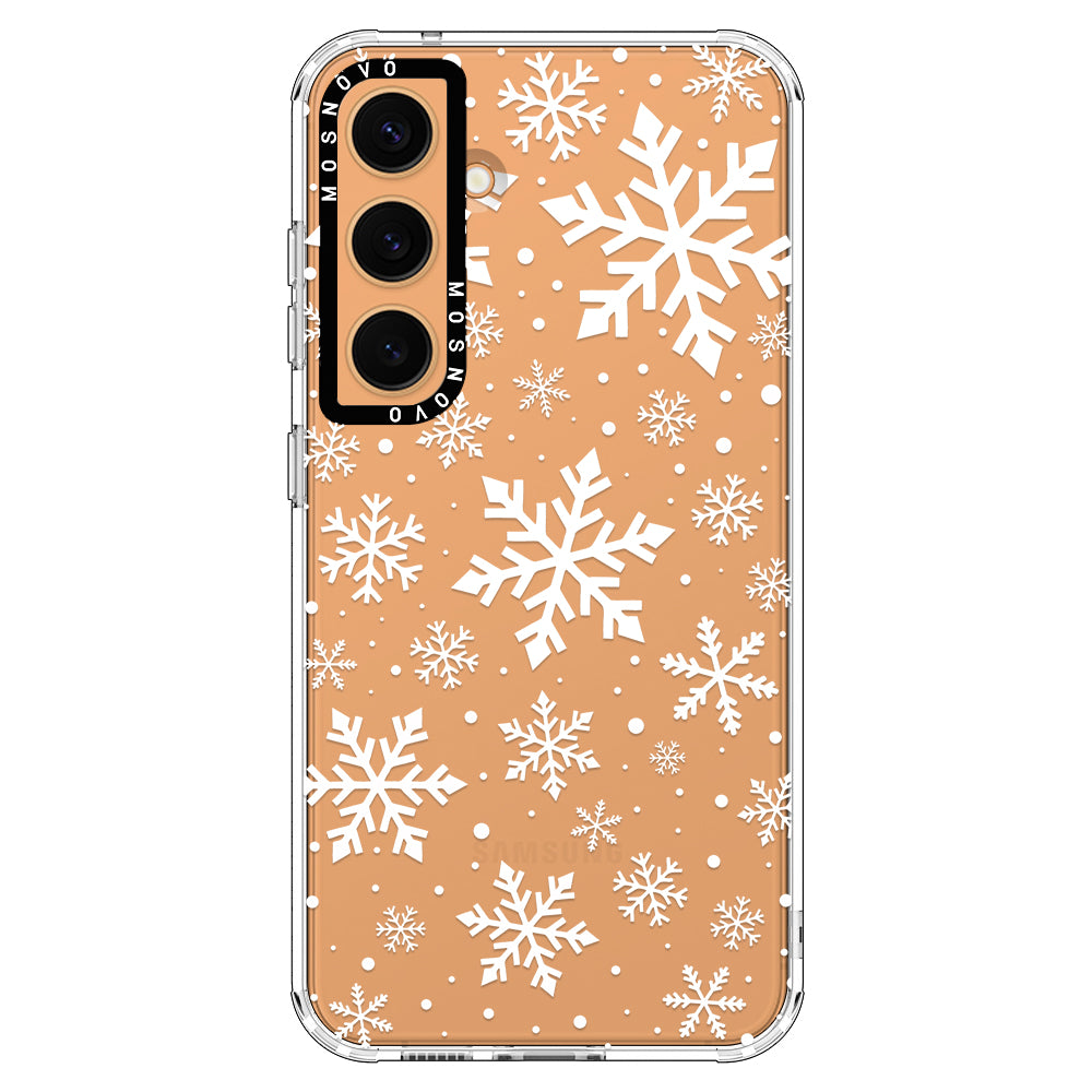 Snowflake Phone Case - Samsung Galaxy S24 Case - MOSNOVO