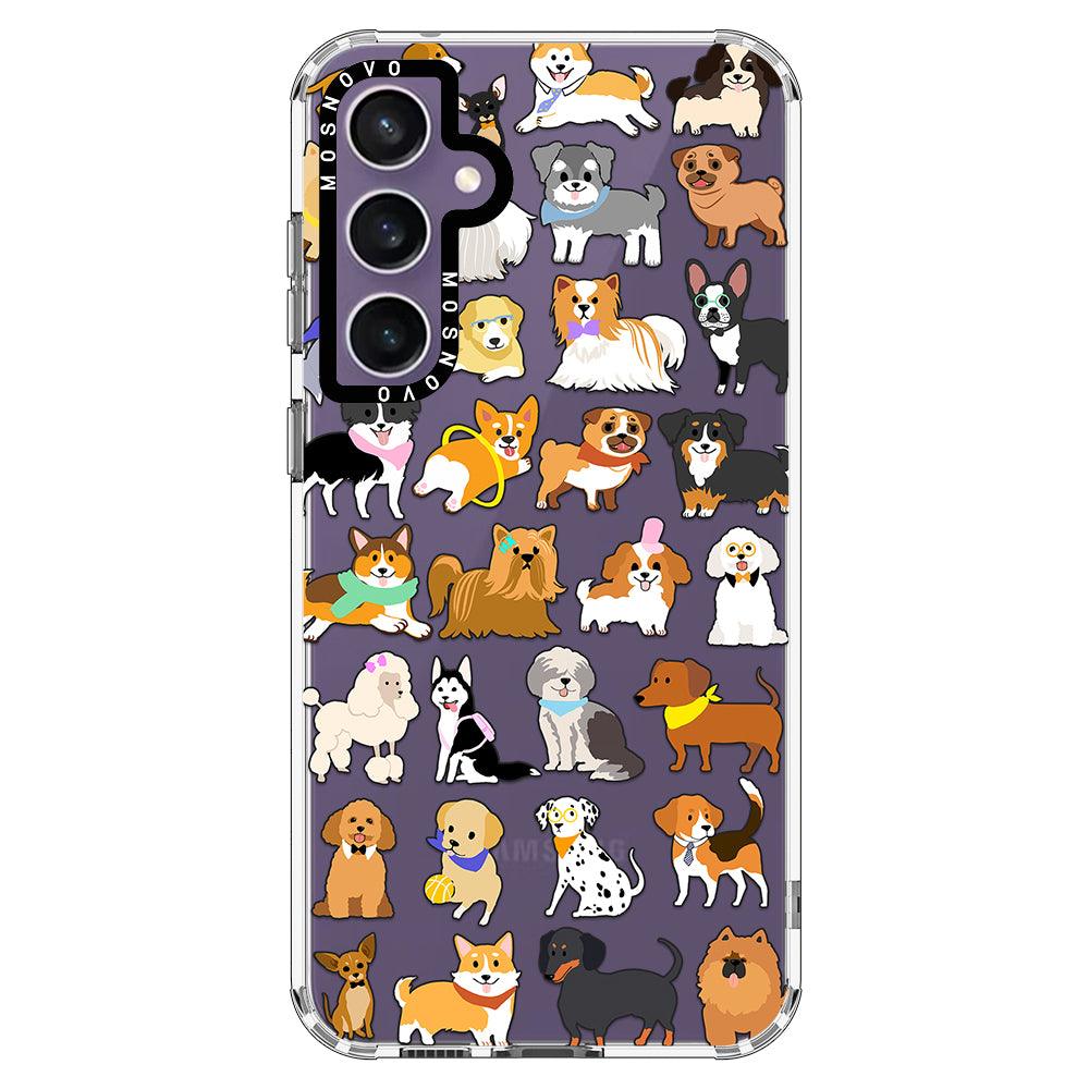 Cute Dogs Phone Case - Samsung Galaxy S23 FE Case