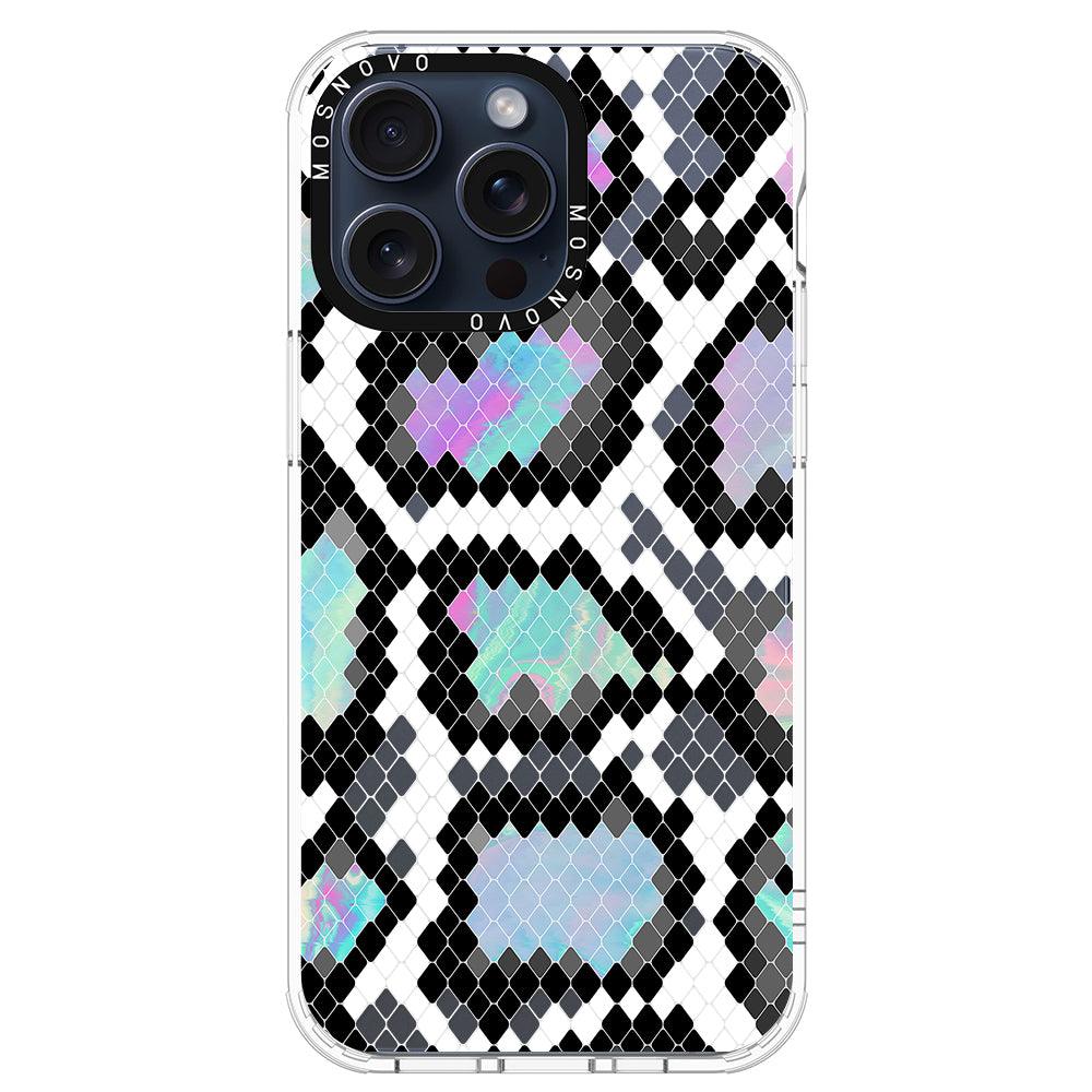 Aurora Snake Print Phone Case - iPhone 15 Pro Max Case - MOSNOVO