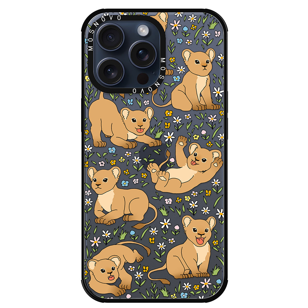 Cute Lion Phone Case - iPhone 15 Pro Max Case - MOSNOVO