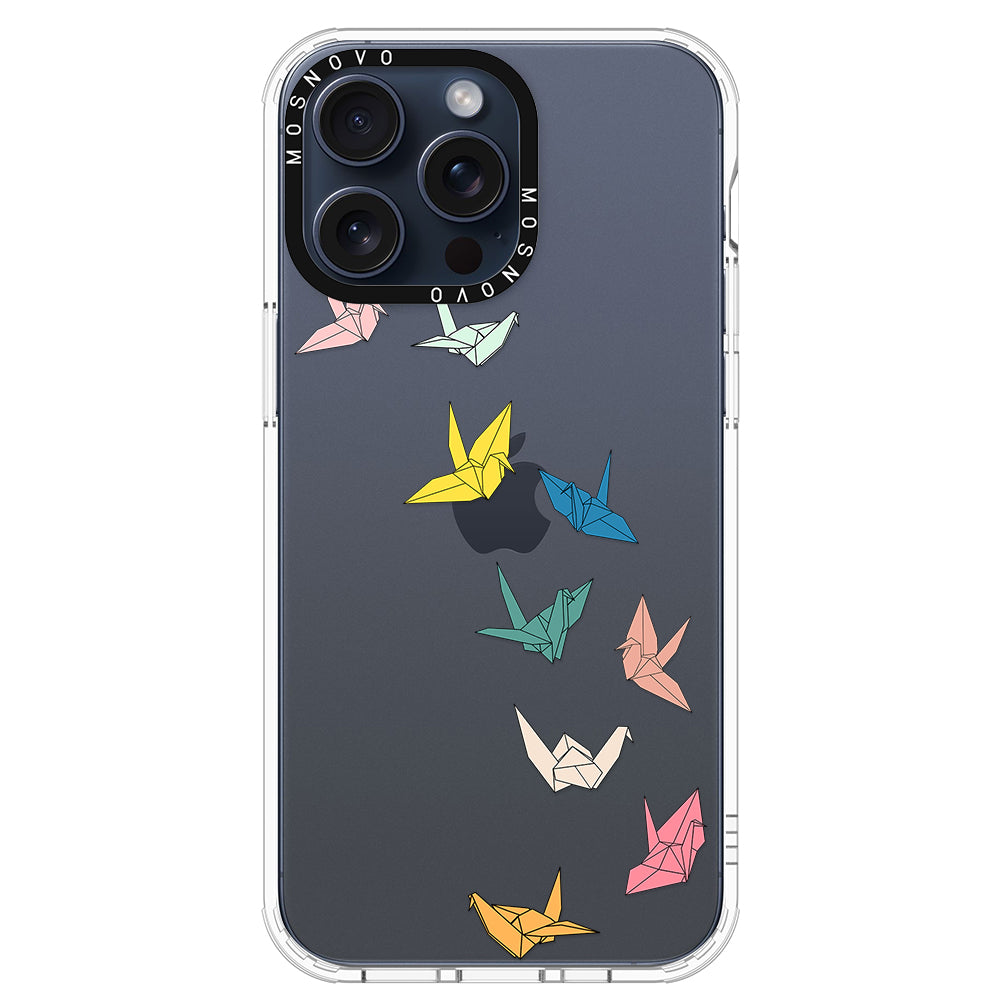 Paper Crane Phone Case - iPhone 15 Pro Max Case - MOSNOVO