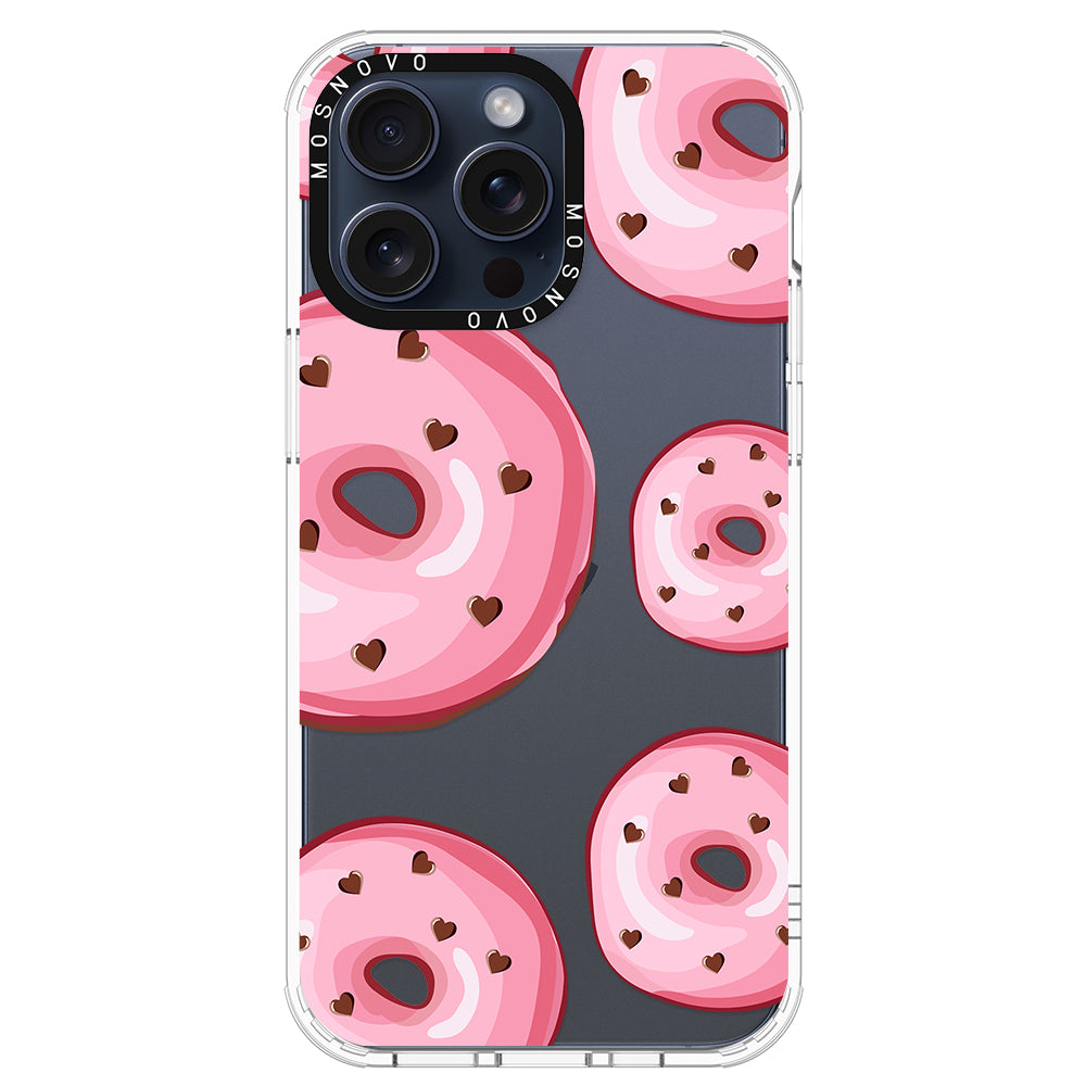 Pink Donuts Phone Case - iPhone 15 Pro Max Case - MOSNOVO