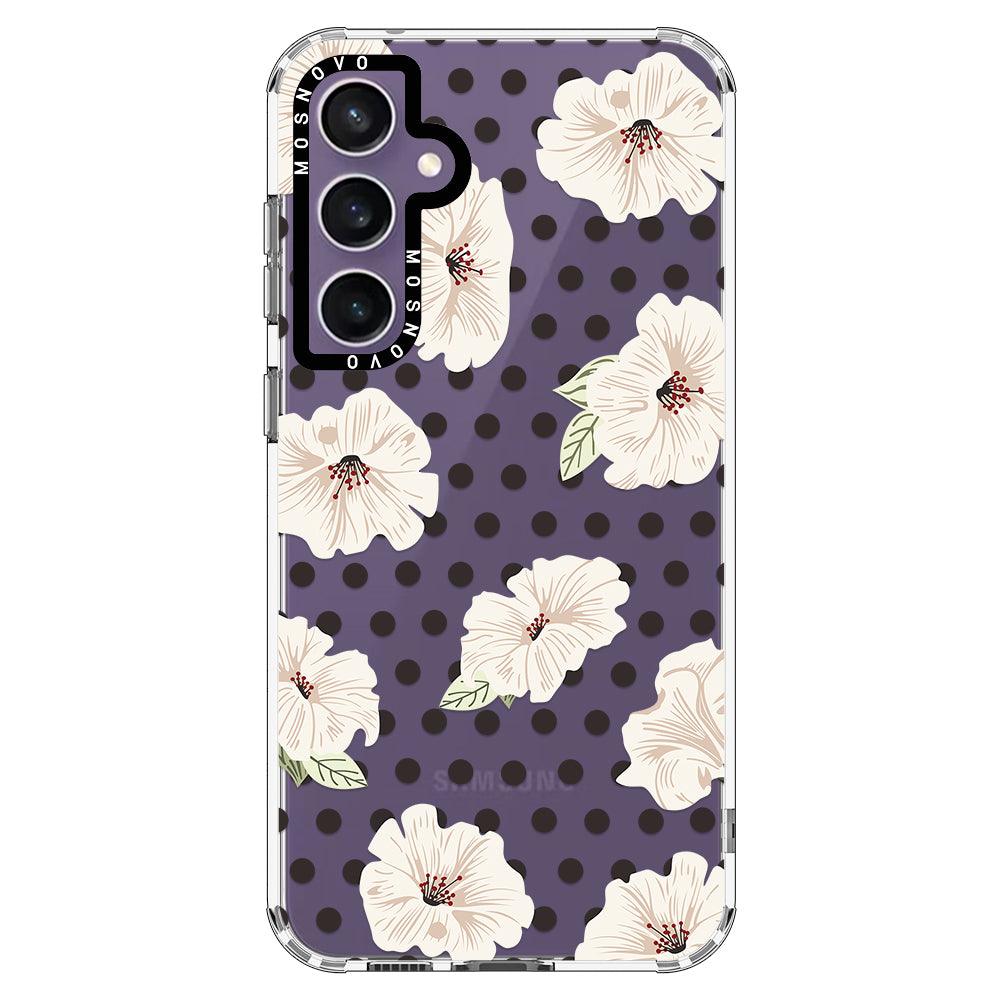 Vintage Hibiscus Flower Phone Case - Samsung Galaxy S23 FE Case