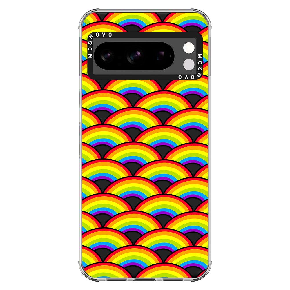 Rainbow Waves Phone Case - Google Pixel 8 Pro Case