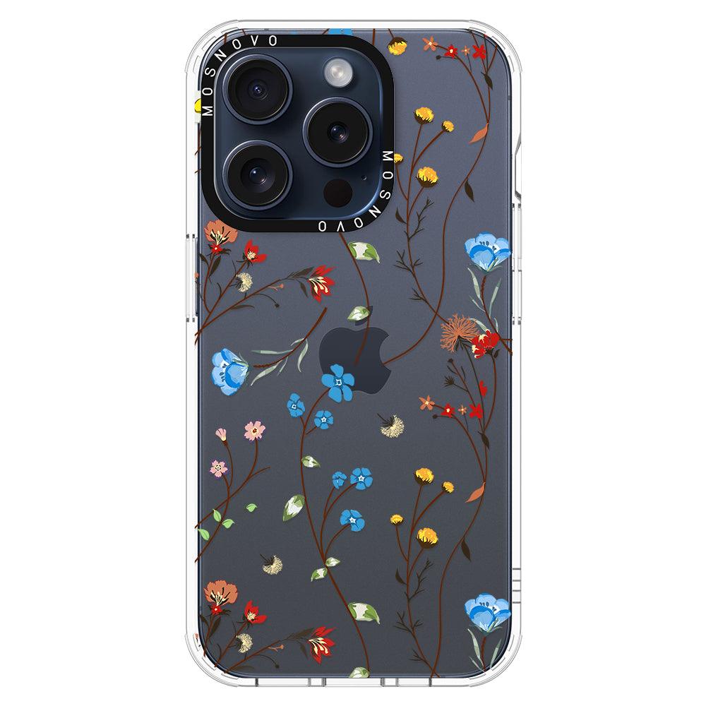 Wildflowers Phone Case - iPhone 15 Pro Case - MOSNOVO