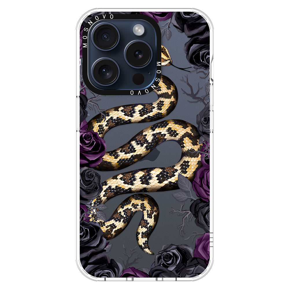 Secret Snake Garden Phone Case - iPhone 15 Pro Case - MOSNOVO