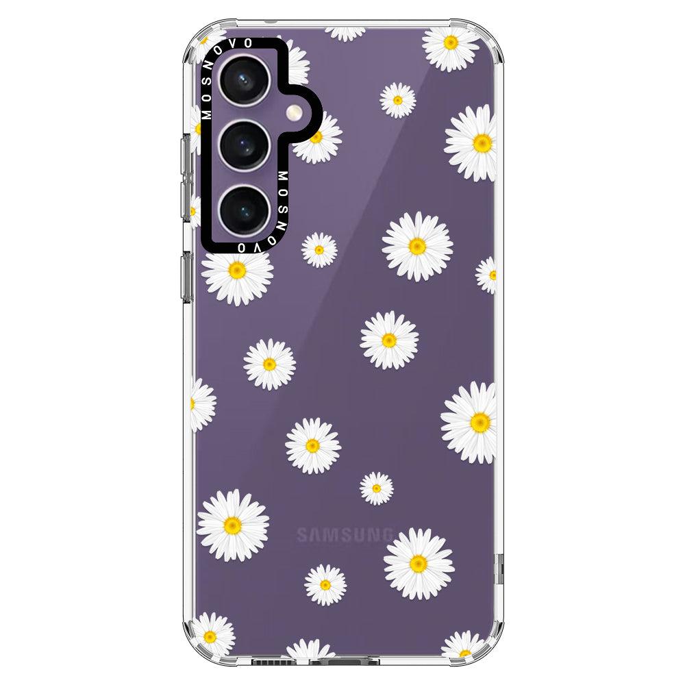 White Daisy Phone Case - Samsung Galaxy S23 FE Case