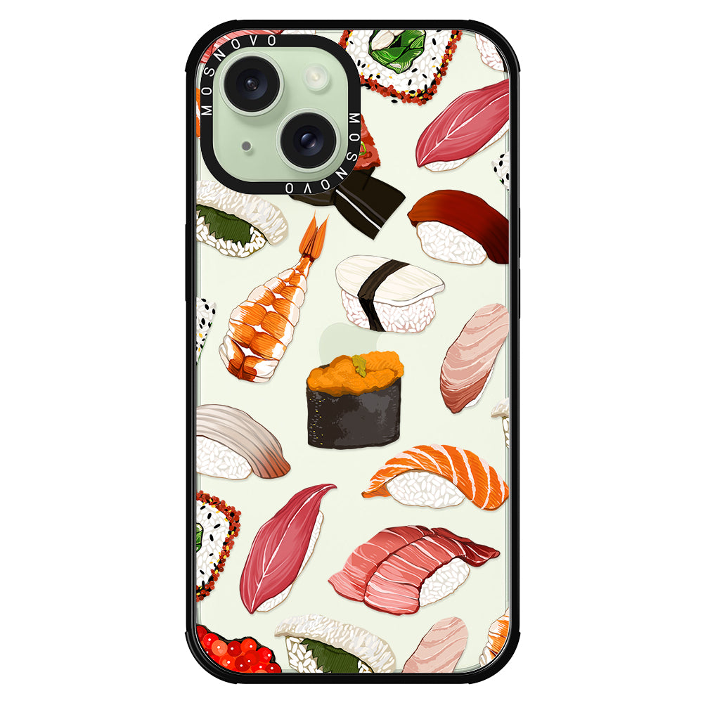 Mixed Sushi Phone Case - iPhone 15 Case - MOSNOVO