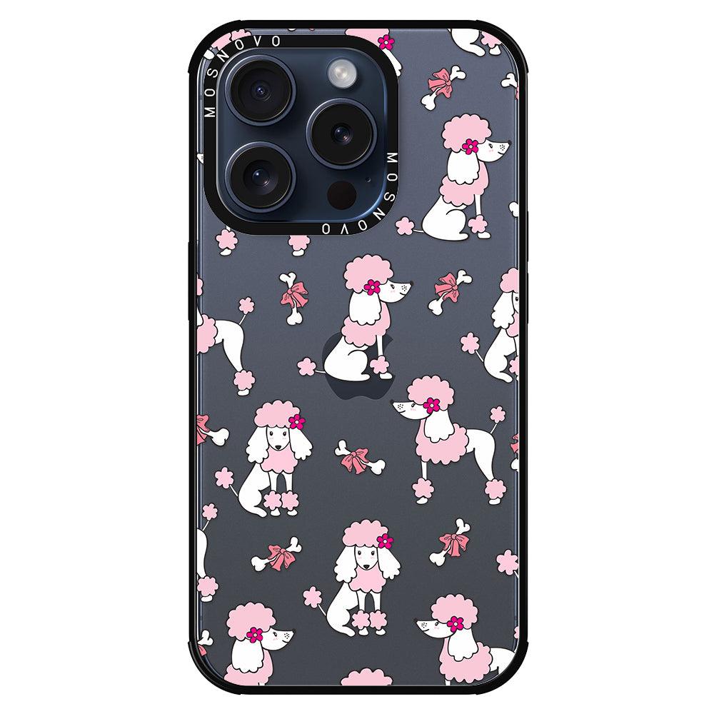 Cute Poodle Phone Case - iPhone 15 Pro Case - MOSNOVO