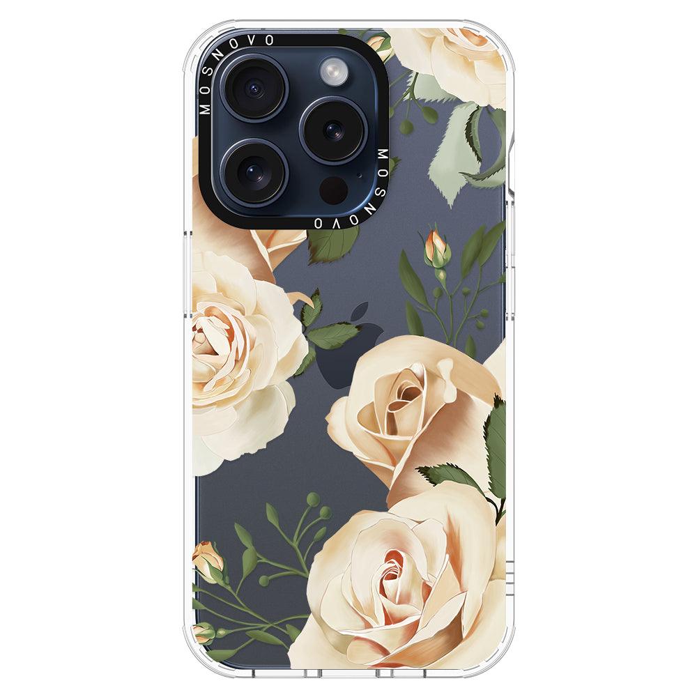 Champagne Roses Phone Case - iPhone 15 Pro Case - MOSNOVO