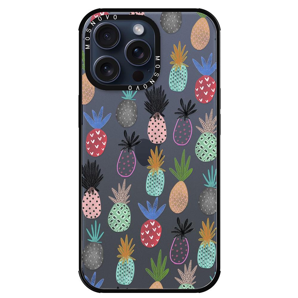 Cute Pineapple Phone Case - iPhone 15 Pro Max Case - MOSNOVO