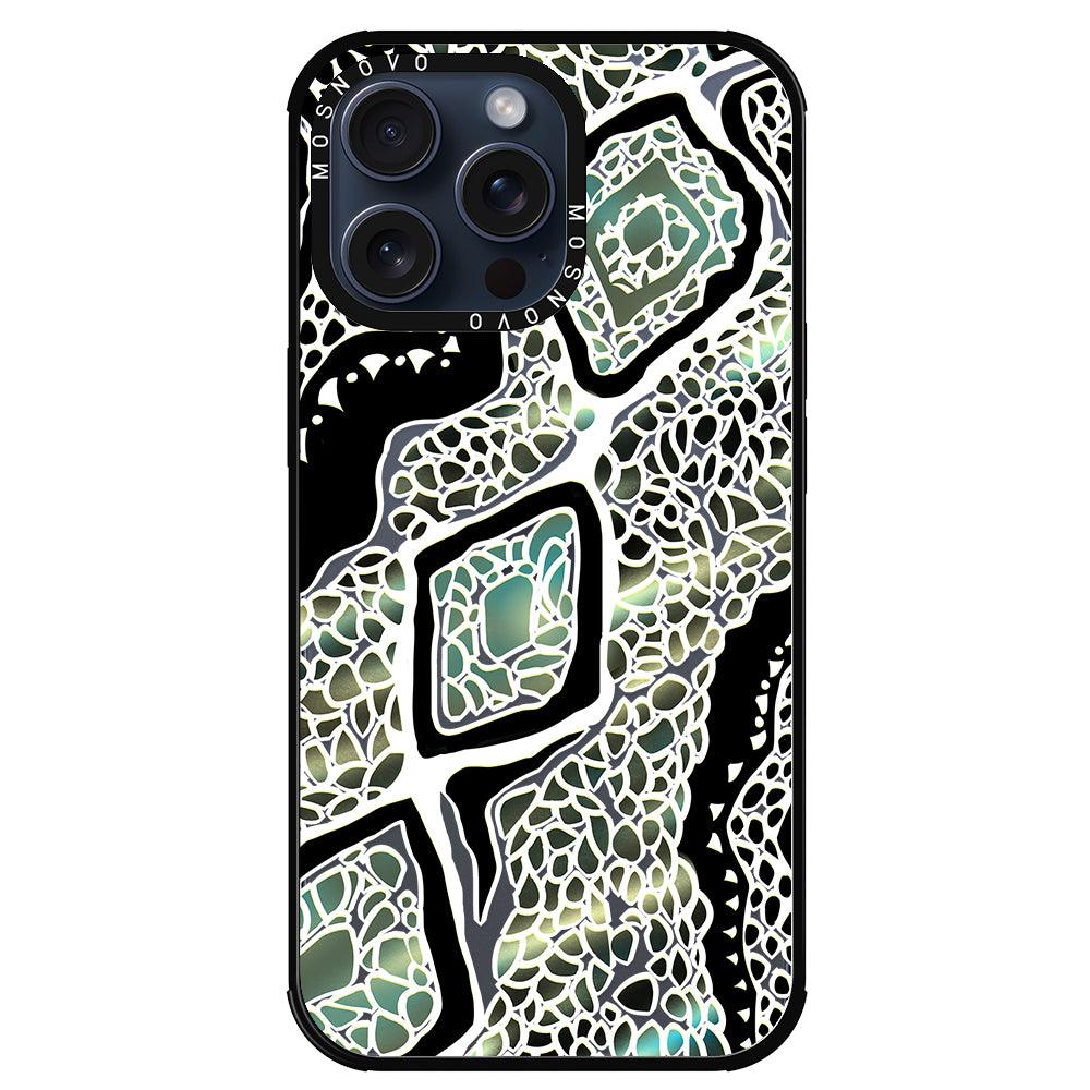 Jade Snake Phone Case - iPhone 15 Pro Max Case - MOSNOVO