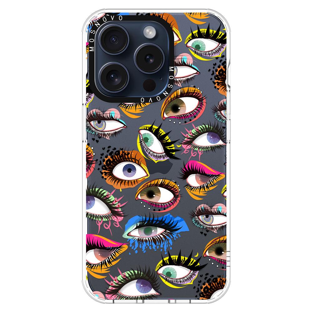 Eyes Phone Case - iPhone 15 Pro Case - MOSNOVO