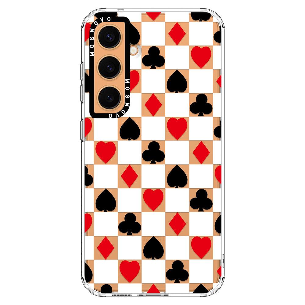 Checker Poker Phone Case - Samsung Galaxy S24 Plus Case - MOSNOVO