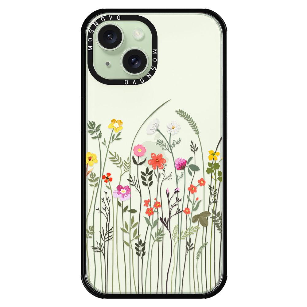 Spring Wildflower Phone Case - iPhone 15 Plus Case - MOSNOVO