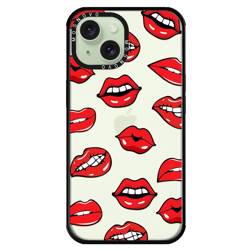 Hot Lips Phone Case - iPhone 15 Case - MOSNOVO