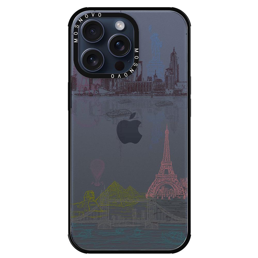 The World City Phone Case - iPhone 15 Pro Max Case - MOSNOVO