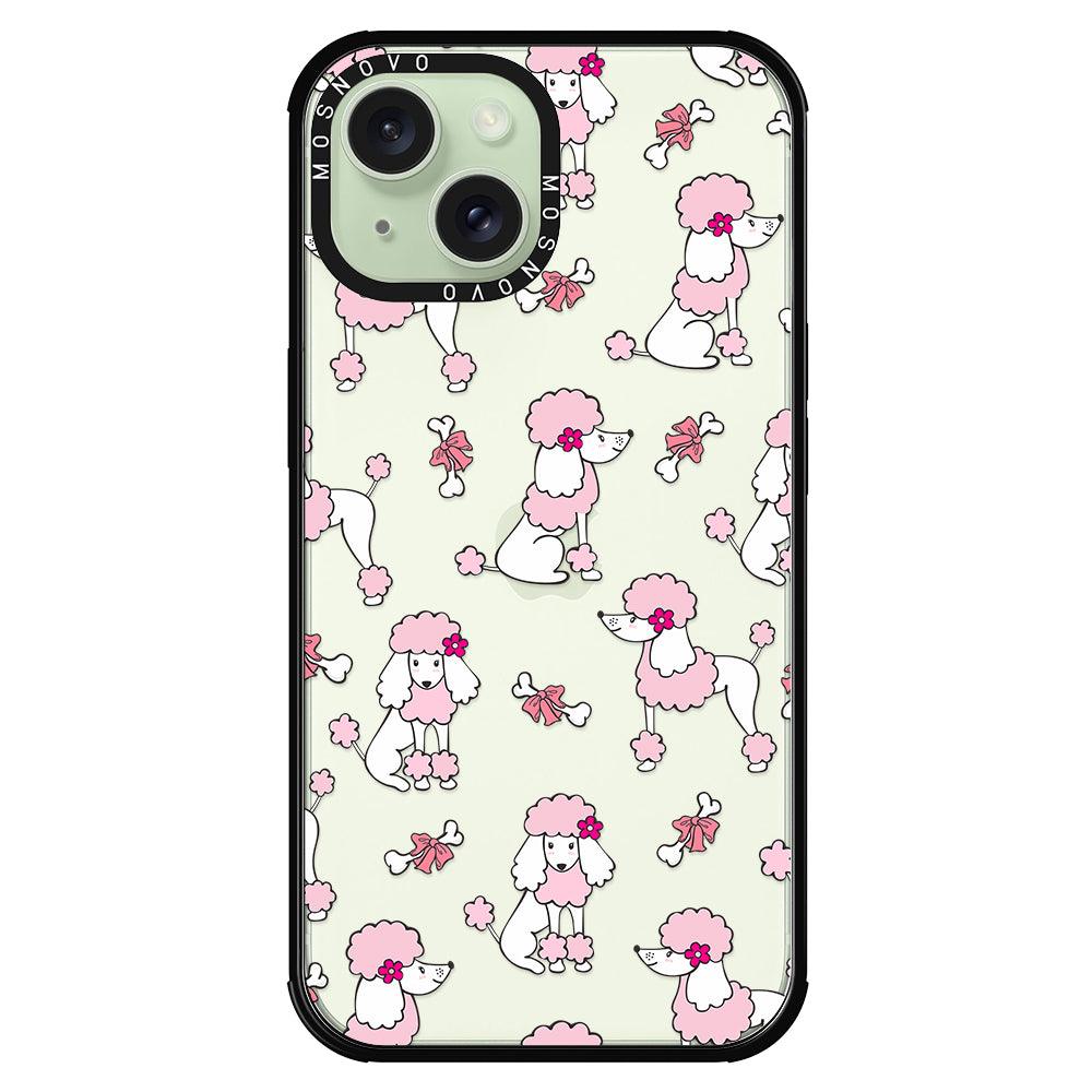 Cute Poodle Phone Case - iPhone 15 Plus Case - MOSNOVO