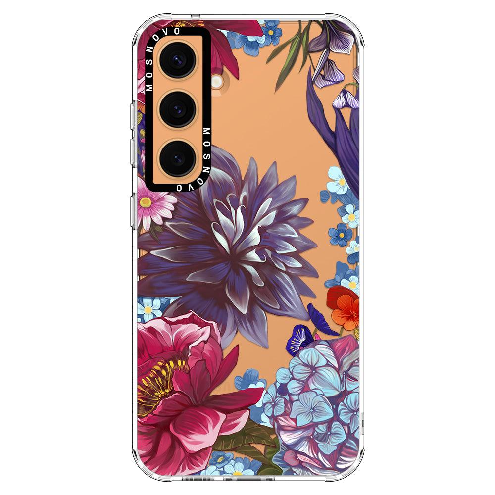 Lilac Floral Phone Case - Samsung Galaxy S24 Plus Case - MOSNOVO