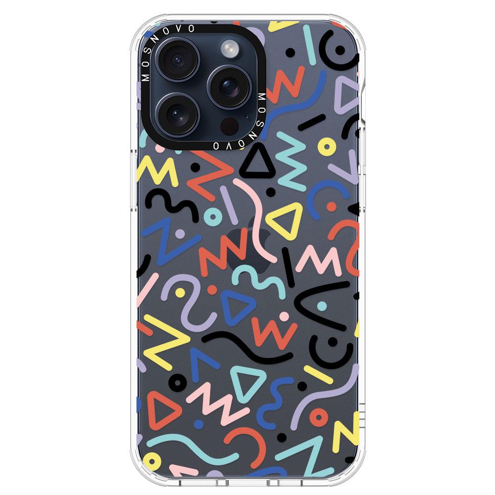 Doodle Art Phone Case - iPhone 15 Pro Max Case - MOSNOVO