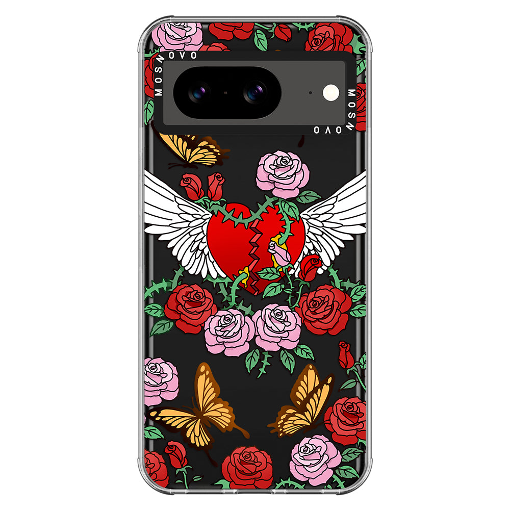 Wing Heart Phone Case - Google Pixel 8 Case - MOSNOVO