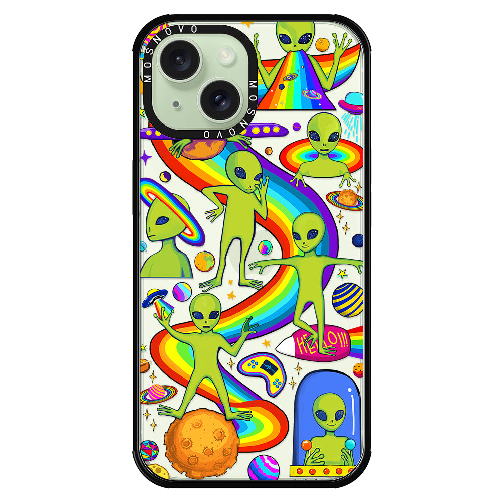 Funny Alien Phone Case - iPhone 15 Plus Case - MOSNOVO