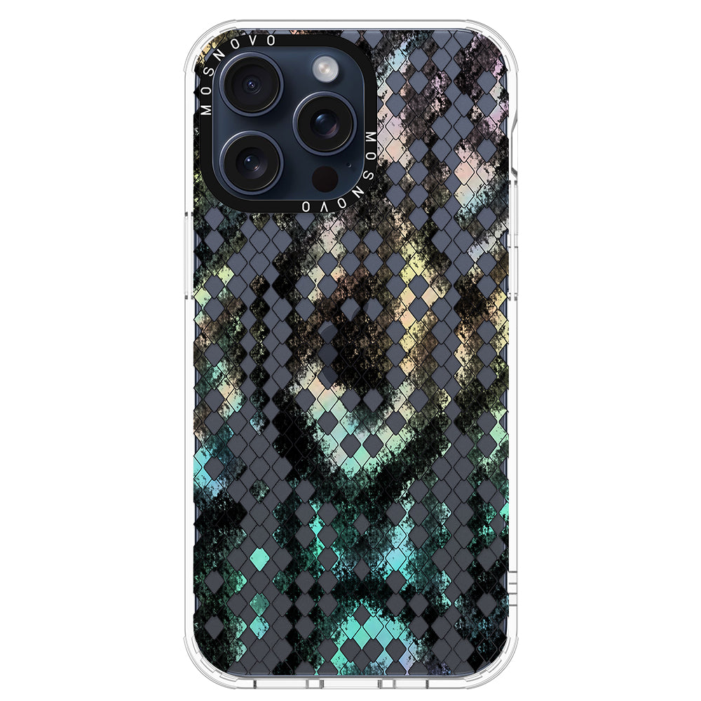 Rainbow Snake Print Phone Case - iPhone 15 Pro Max Case - MOSNOVO