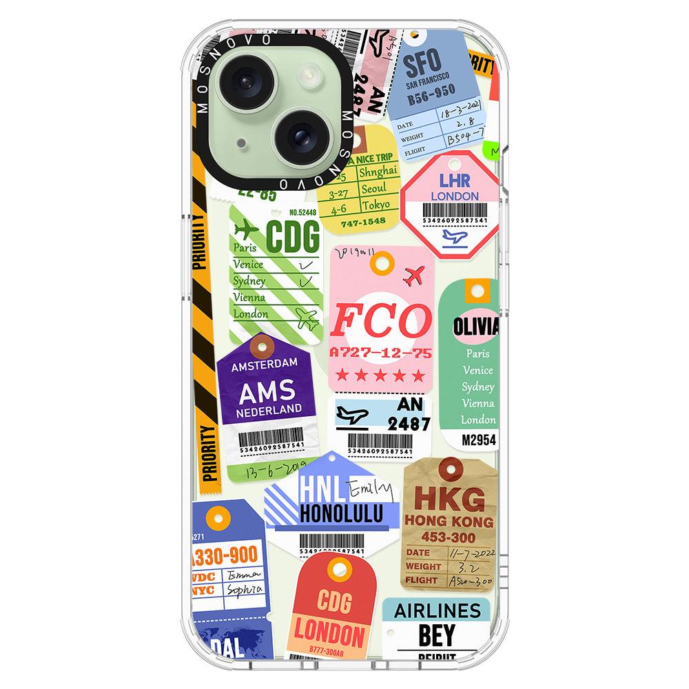 Ticket Label Phone Case - iPhone 15 Plus Case - MOSNOVO