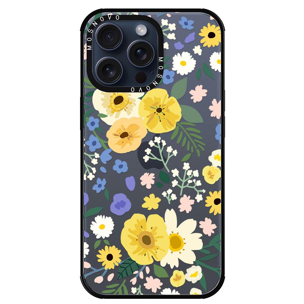 Spring Wild Floral Phone Case - iPhone 15 Pro Max Case - MOSNOVO