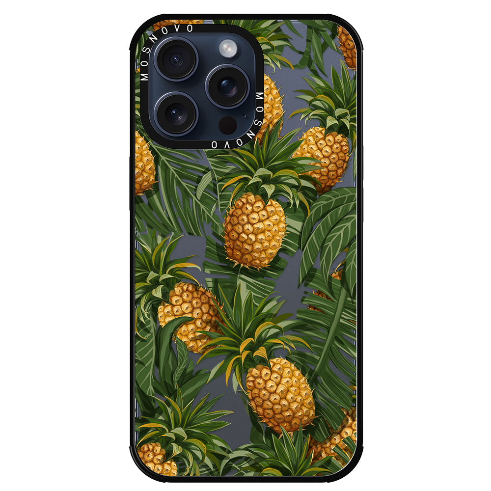 Pineapple Botany Phone Case - iPhone 15 Pro Max Case - MOSNOVO