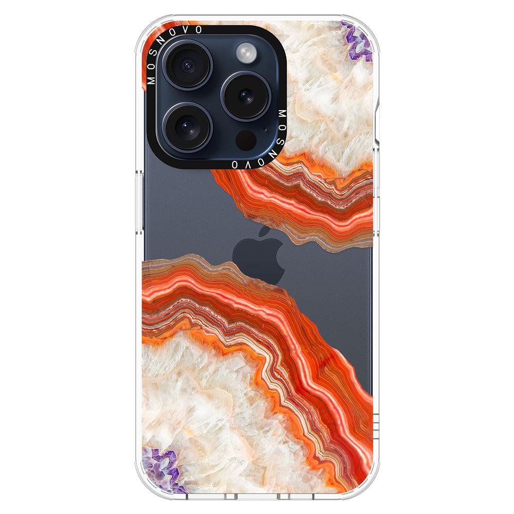 Agate Red Phone Case - iPhone 15 Pro Case - MOSNOVO