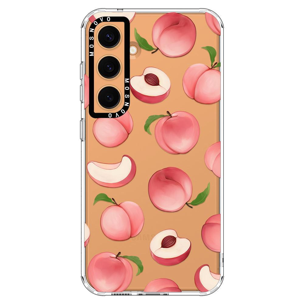 Cute Peach Phone Case - Samsung Galaxy S24 Case - MOSNOVO