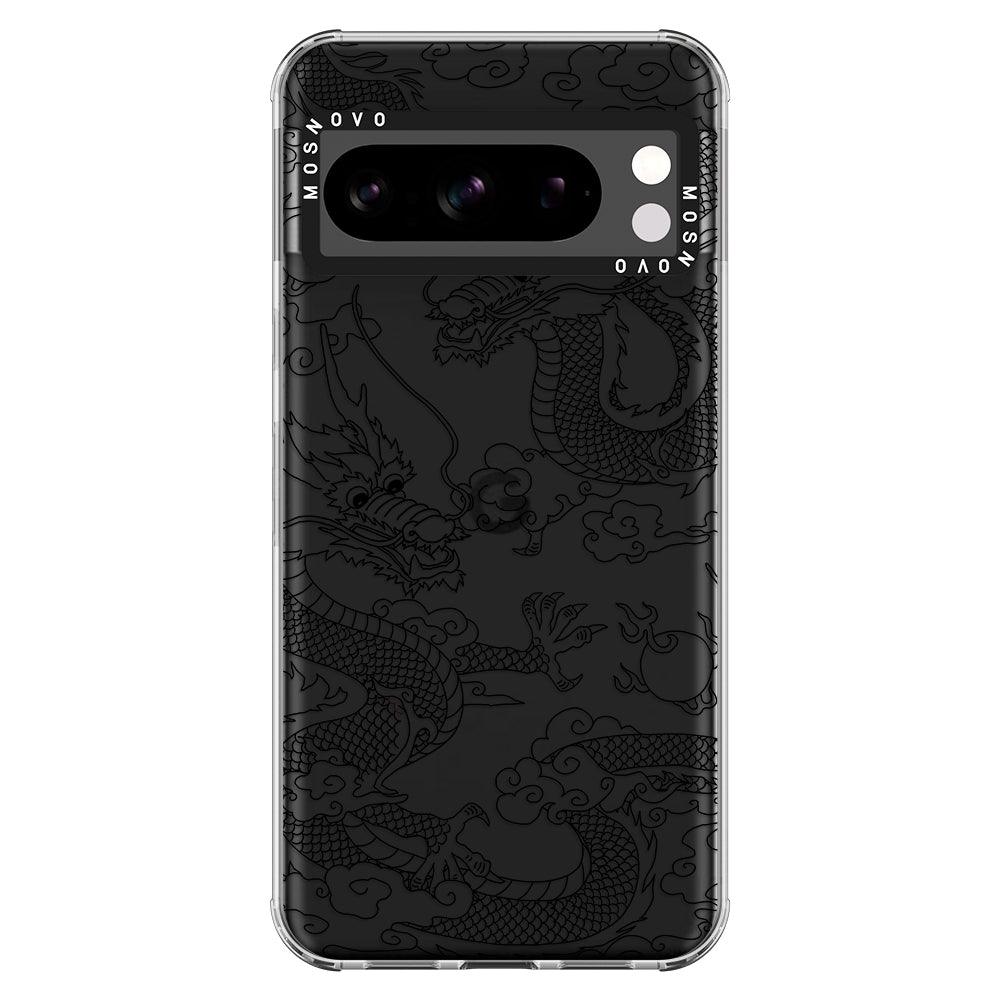 Black Dragon Phone Case - Google Pixel 8 Pro Case - MOSNOVO