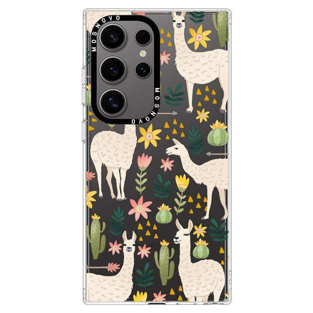 Desert Llama Phone Case - Samsung Galaxy S24 Ultra Case - MOSNOVO