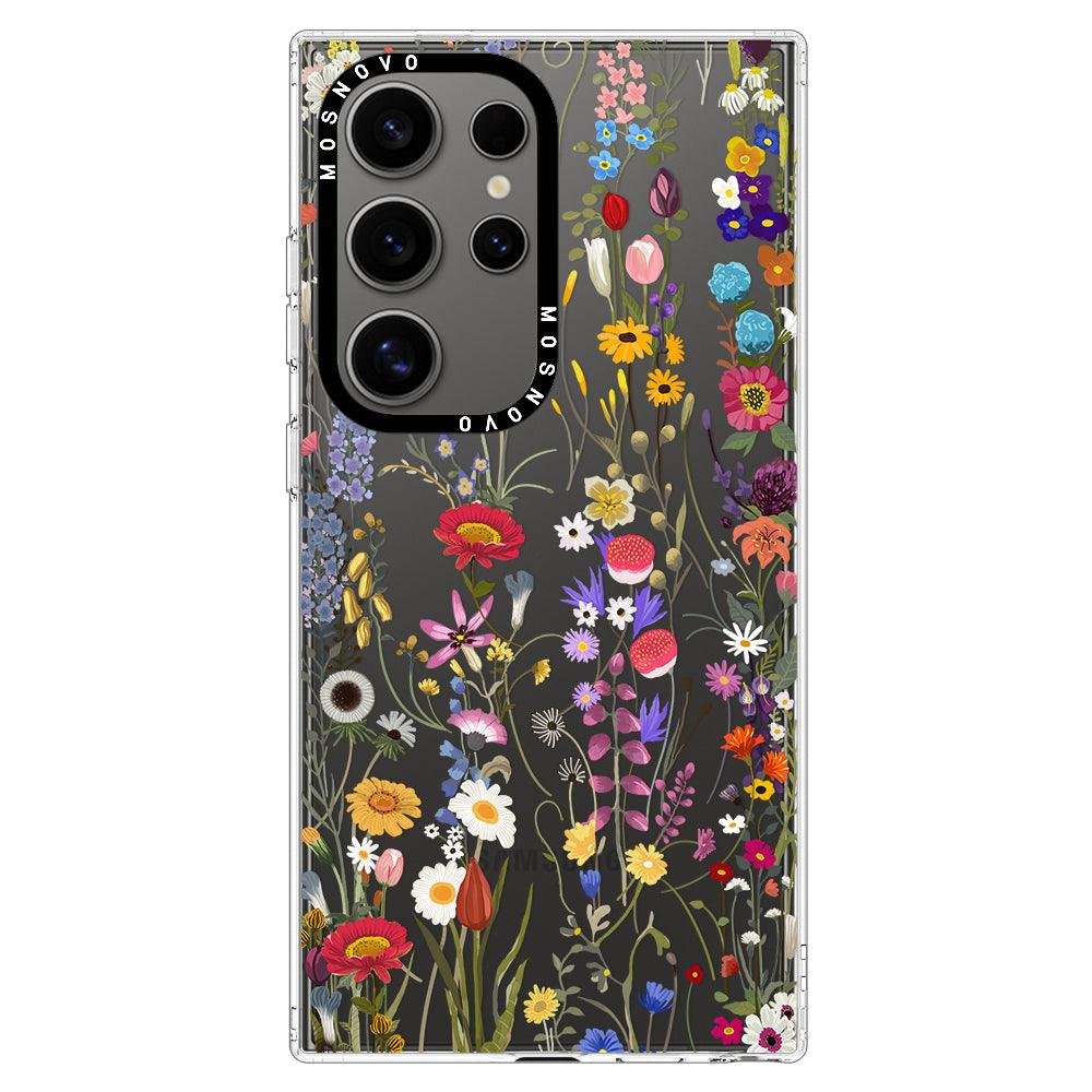 Wildflower Meadow Phone Case - Samsung Galaxy S24 Ultra Case - MOSNOVO