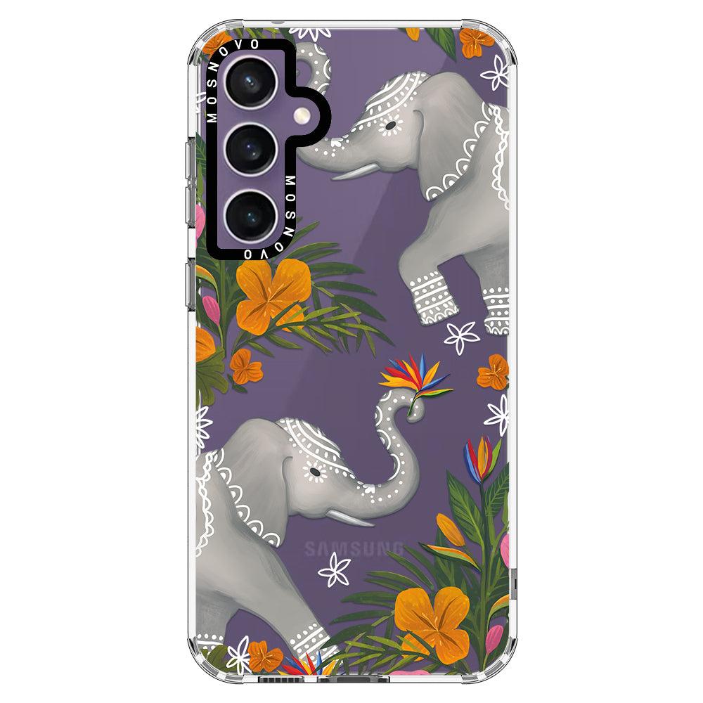 Tribal Elephant Phone Case - Samsung Galaxy S23 FE Case