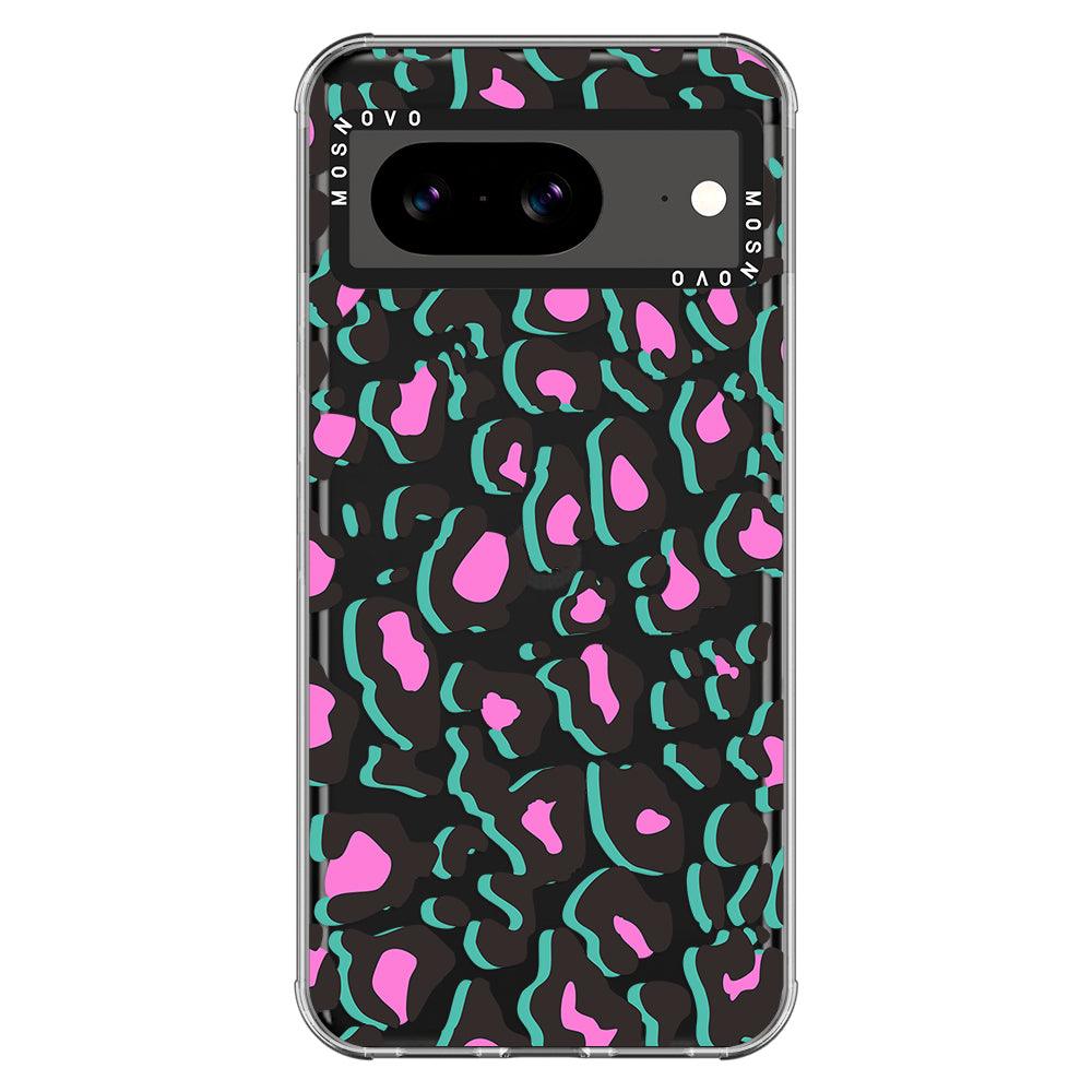 Hot Pink Leopard Print Phone Case - Google Pixel 8 Case - MOSNOVO