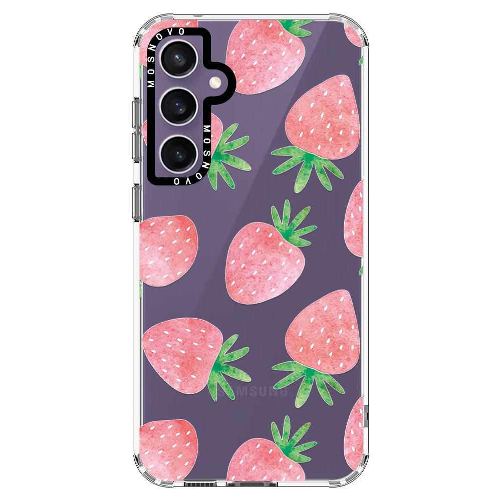 Pastel Strawberry Phone Case - Samsung Galaxy S23 FE Case