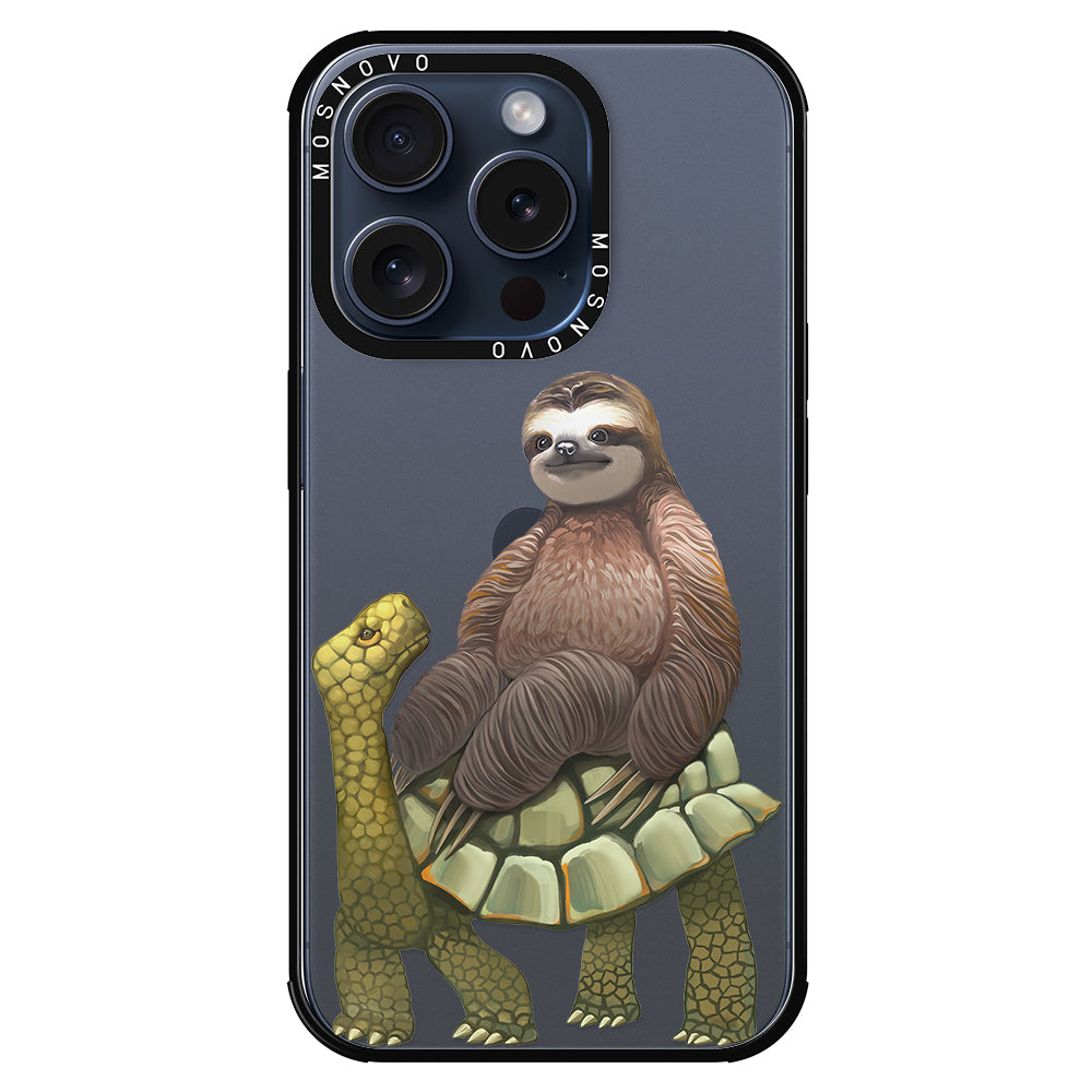 Sloth Turtle Phone Case - iPhone 15 Pro Case - MOSNOVO