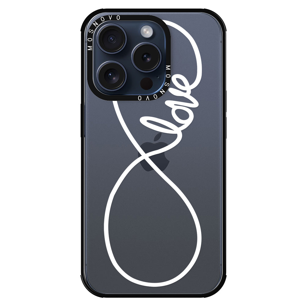 Infinity Love Phone Case - iPhone 15 Pro Case - MOSNOVO