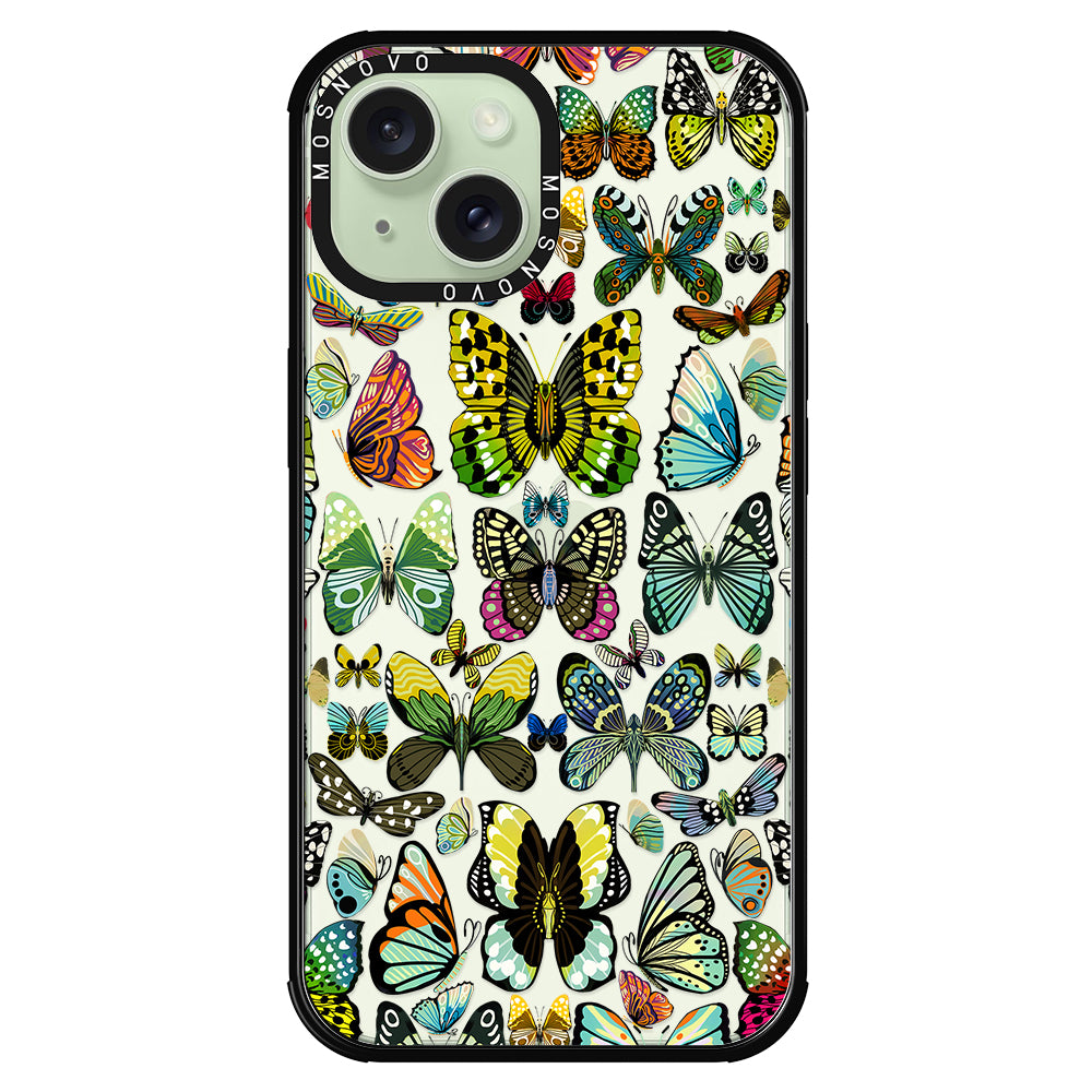 Butterflies Phone Case - iPhone 15 Plus Case - MOSNOVO