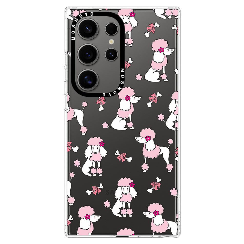 Pink Poodle Phone Case - Samsung Galaxy S24 Ultra Case - MOSNOVO