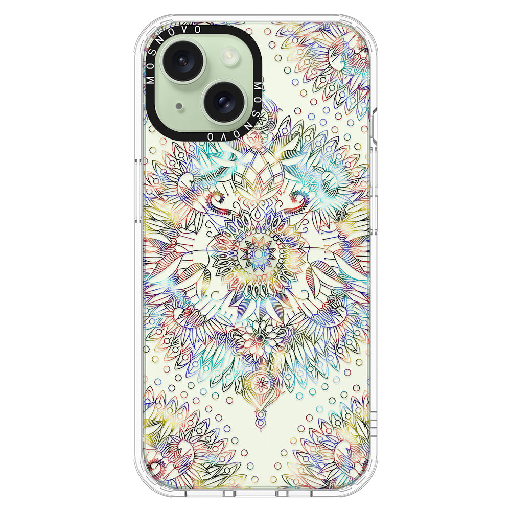 Rainbow Mandala Phone Case - iPhone 15 Case - MOSNOVO